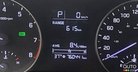 2017 Hyundai Elantra Odometer