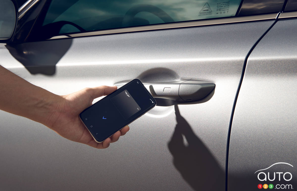 Clef digitale de la Genesis G70 2024