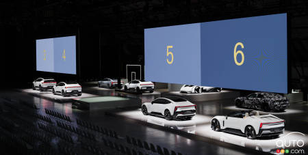 The Polestar 3, 4, 5 and 6 during Polestar Day 2023, in California