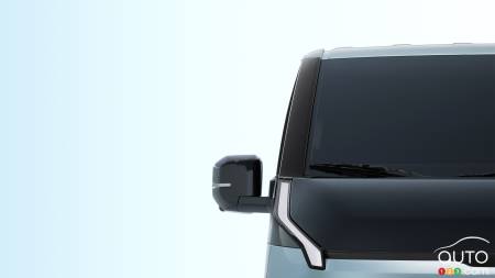 Teaser image of one of the new Kia models to be unveiled on February 27th