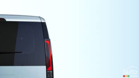 Teaser image of one of the new Kia models to be unveiled on February 27th