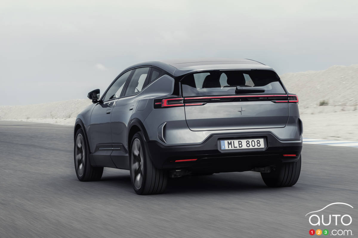 Polestar 3 2026, trois quarts arrière