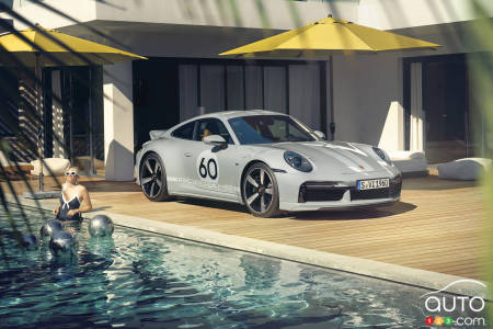 Porsche 911 Sport Classic, três quartos dianteiros