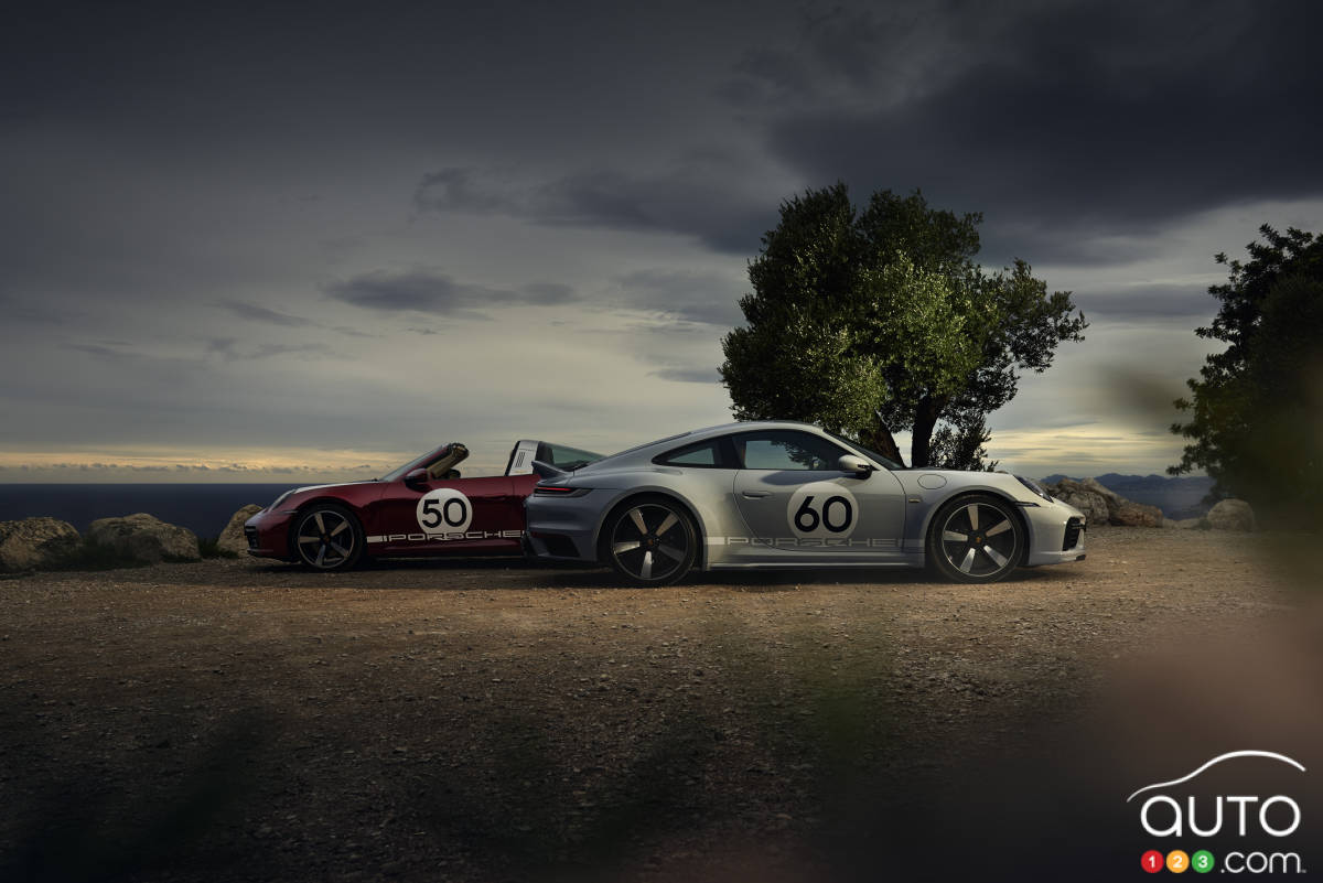 Deux Porsche 911 Sport Classic