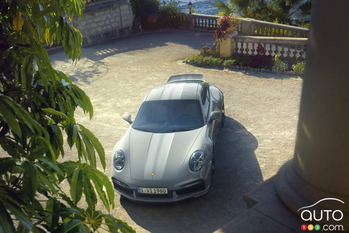 Porsche 911 Sport Classic, de haut