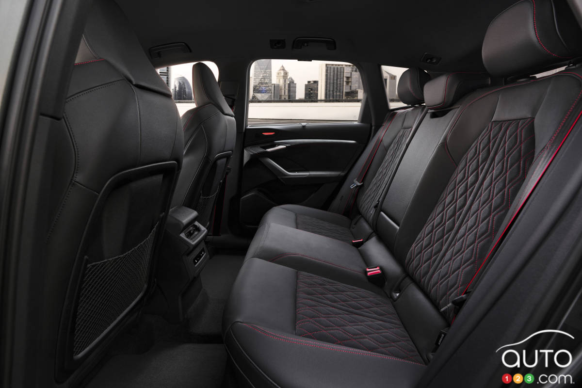 Audi Q6 e-tron 2025, sièges de deuxième rangée