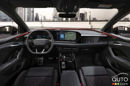 Interior of 2025 Audi Q6 e-tron