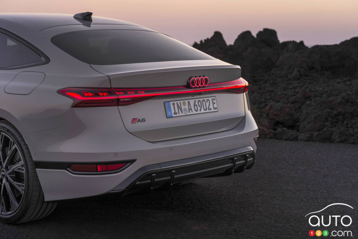 Audi A6 e-tron 2025, feux