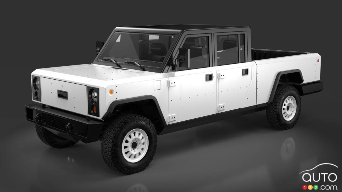 Bollinger B2, trois quarts avant