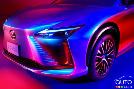 The future all-electric Lexus RZ crossover