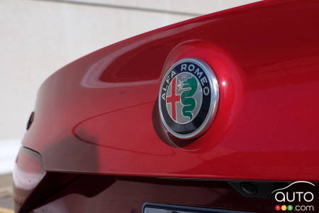 Logo de l'Alfa Romeo Giulia Estrema 2023