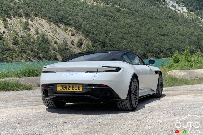 Rear of the 2024 Aston Martin DB12