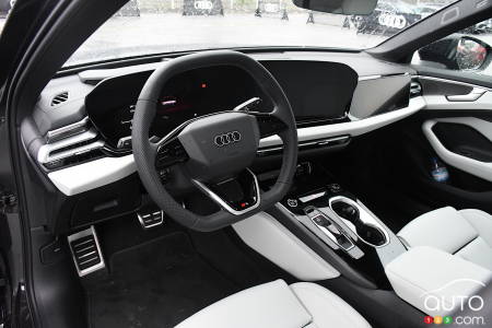 The 2026 Audi A6 Avant, steering wheel, dashboard