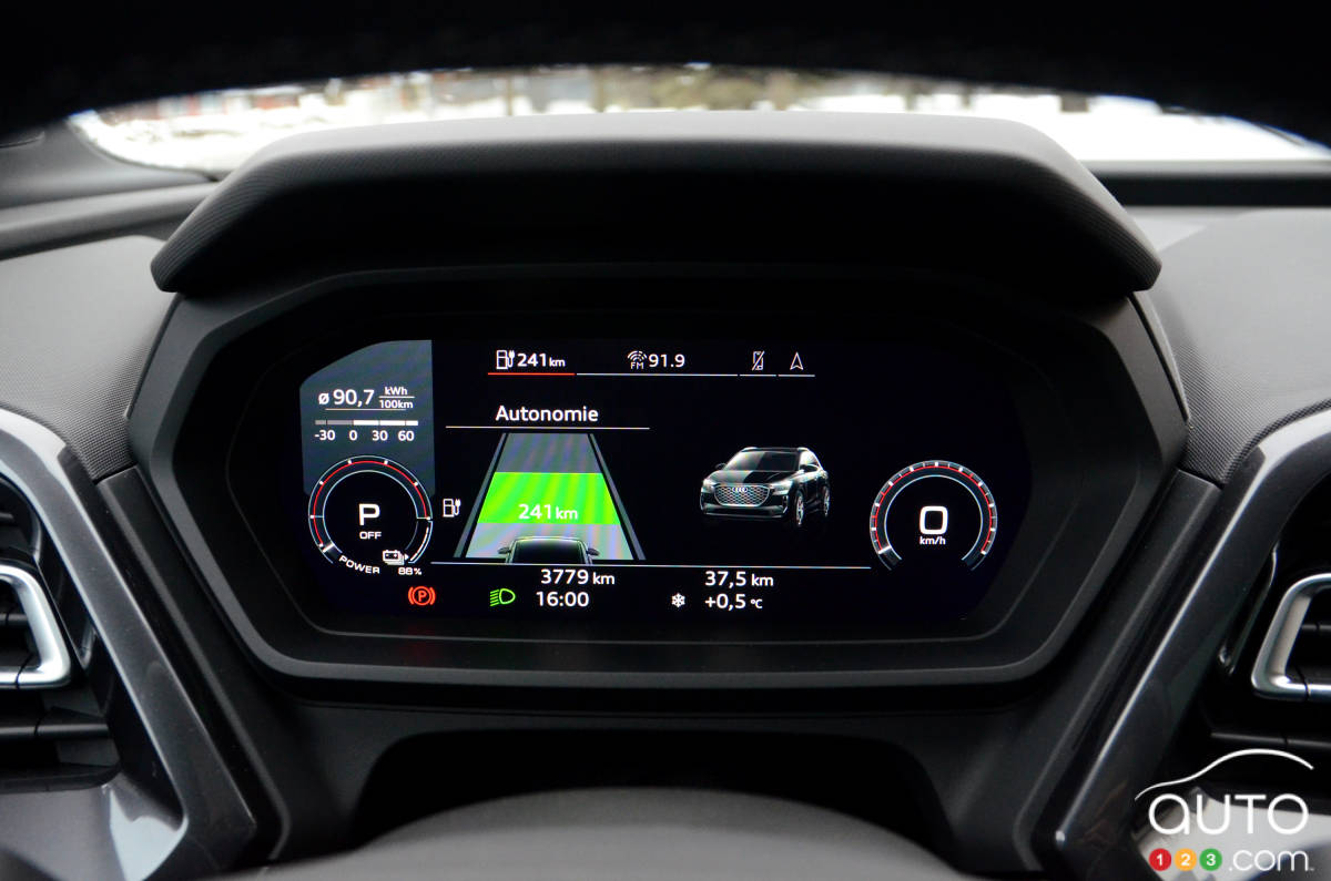Audi Q4 e-tron 2023 - Écran de données