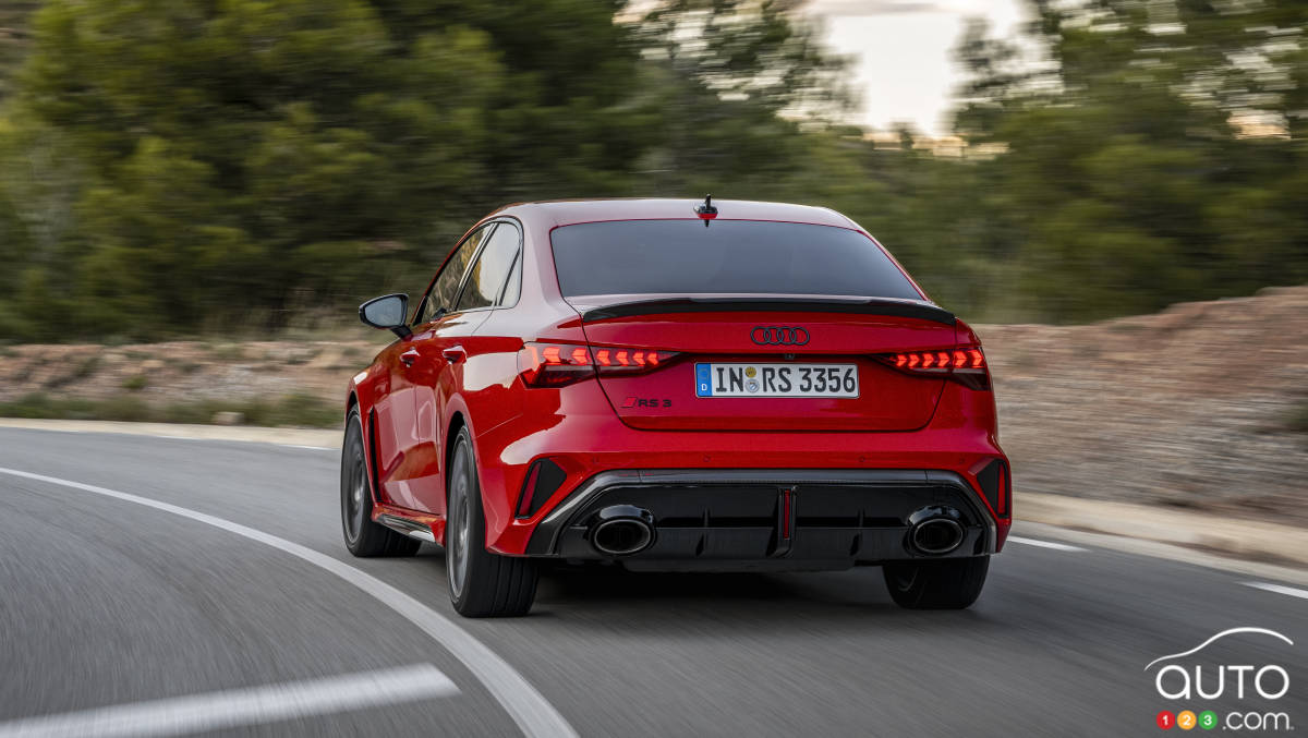 L’Audi RS 3 2025 (berline), arrière