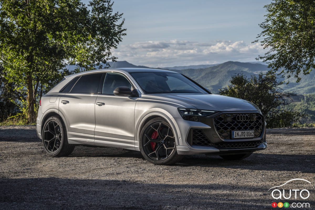 Audi RS Q8 2025, trois quarts avant