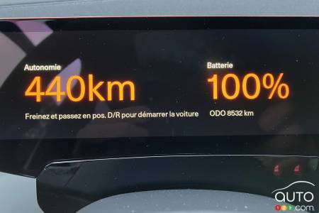 L'autonomie telle qu'indiquée dans notre Polestar 3, lorsque chargé au maximum