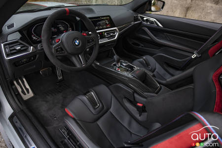 Interior of 2023 BMW M4 CSL