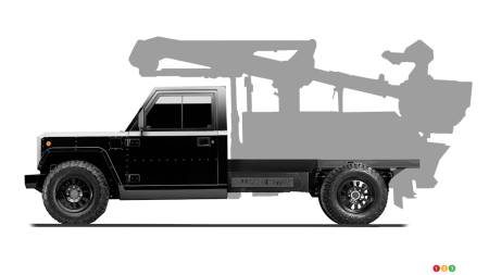 Bollinger B2CC, with silhouette