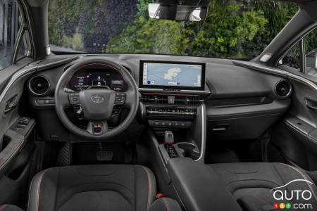 Interior of the C-HR PHEV offered in Europe