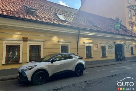 Our C-HR PHEV, in Ljubljana