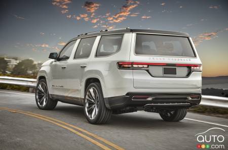 The Jeep Grand Wagoneer concept, rear