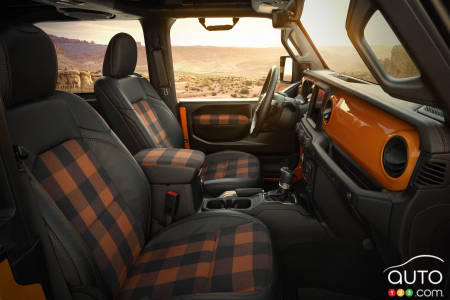 Prototype Jeep Orange Peelz, intérieur