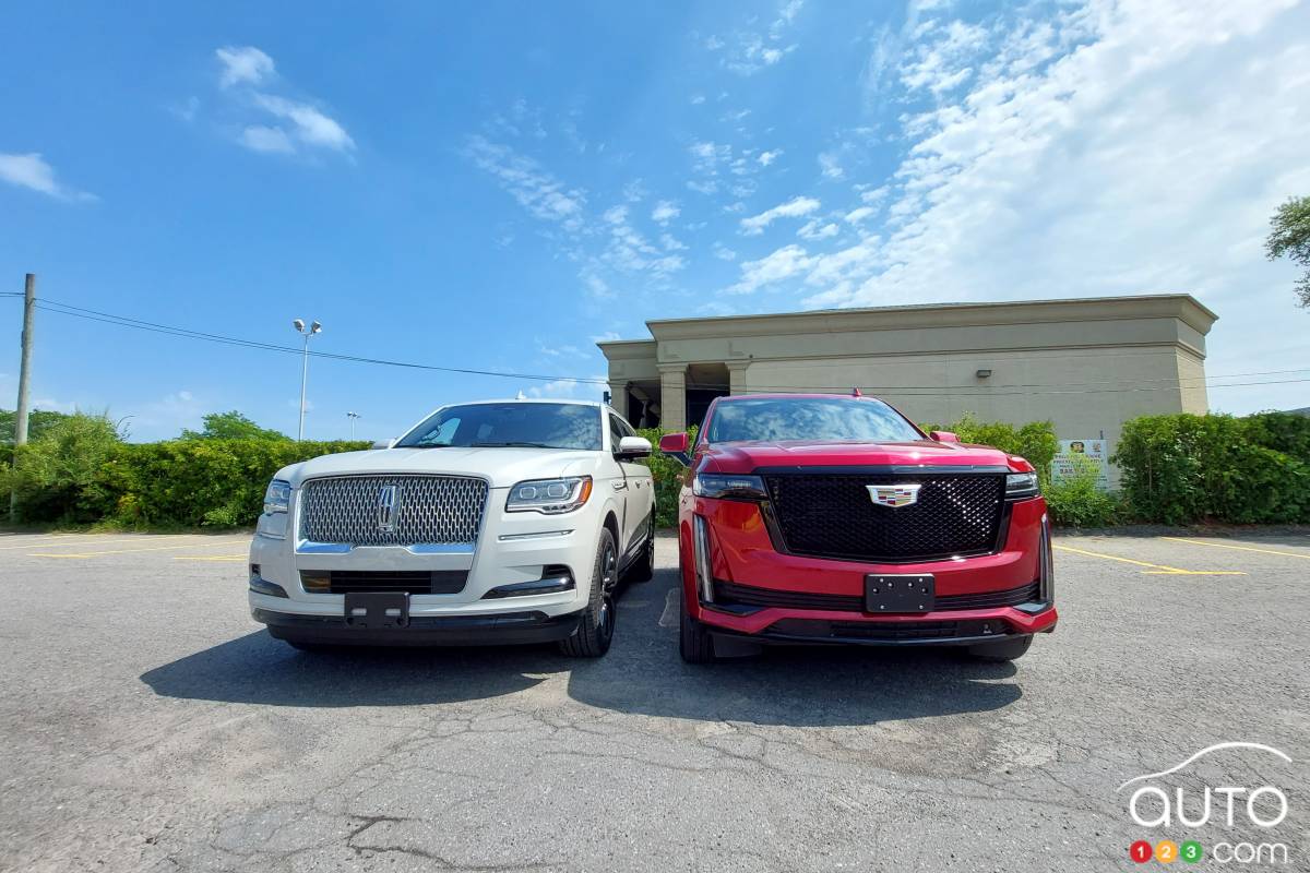 Lincoln Navigator 2022 et Cadillac Escalade 2022 - Calandres