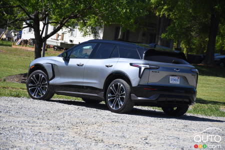 2025 Chevrolet Blazer EV SS, three-quarters rear