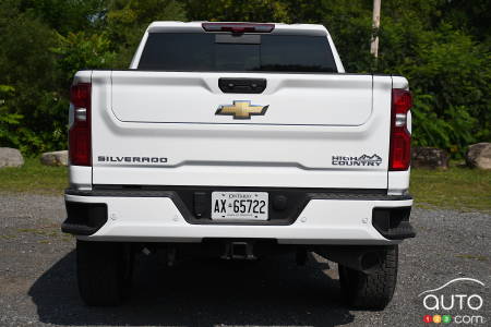 Rear of 2024 Chevrolet Silverado HD