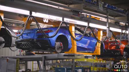 A Chevrolet Corvette on the assembly line, img 3
