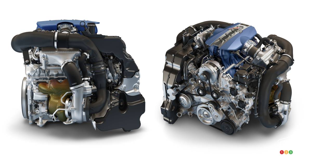 Chevrolet Corvette ZR1 2025, moteur, fig. 1 et 2