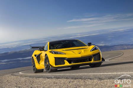 The 2025 Chevrolet Corvette ZR1, front