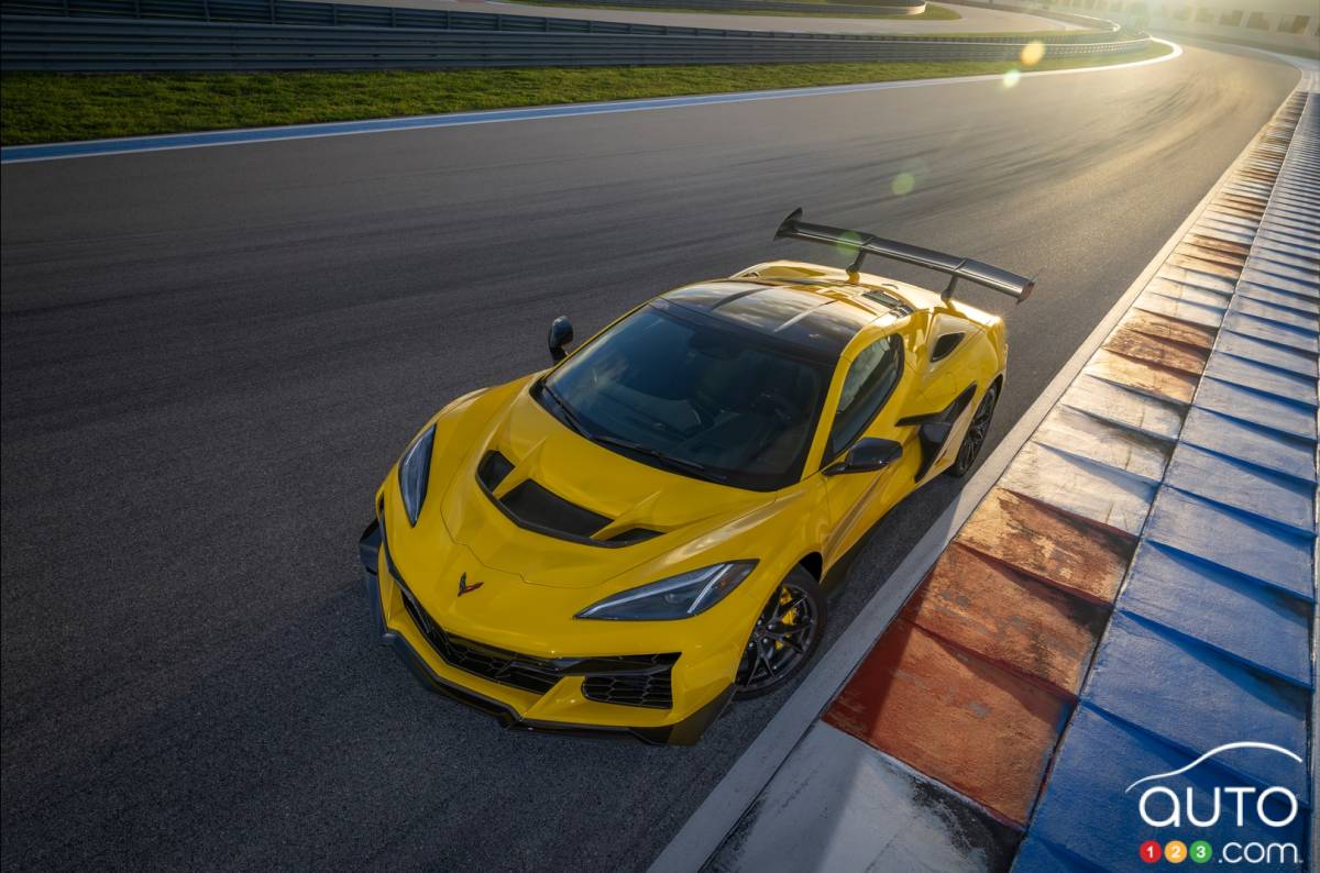 Chevrolet Corvette ZR1 Coupe 2025, sur la piste