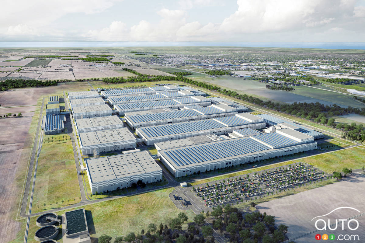 La future usine de batteries de Volkswagen en Ontario