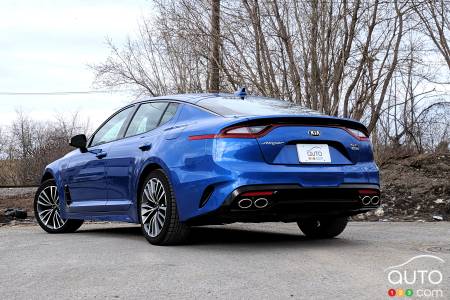 Kia Stinger, trois quarts arrière