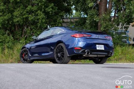 Infiniti Q60, three-quarters rear