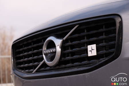 Volvo S60 T8 2020, calandre avec logo Polestar