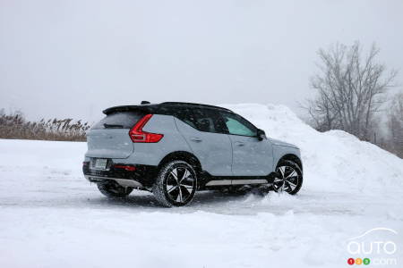 2022 Volvo XC40 Recharge, three-quarters rear