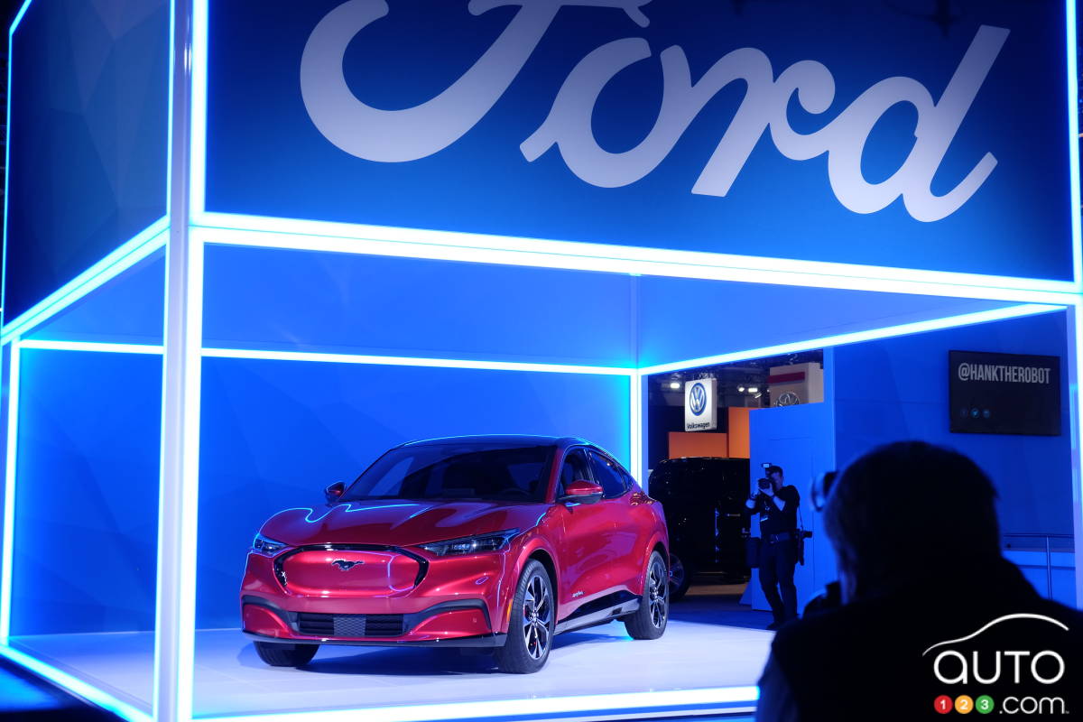 Dévoilement du Ford Mustang Mach-E au Salon de Montréal, 2020