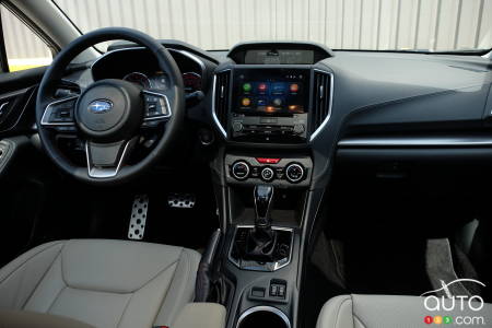 Interior of the 2020 Subaru Impreza