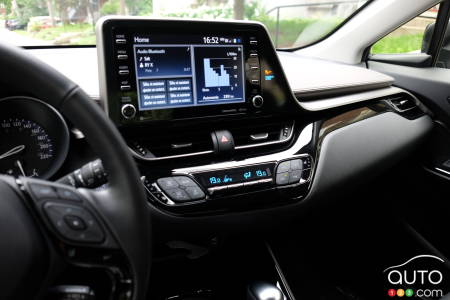 2020 Toyota C-HR, central console