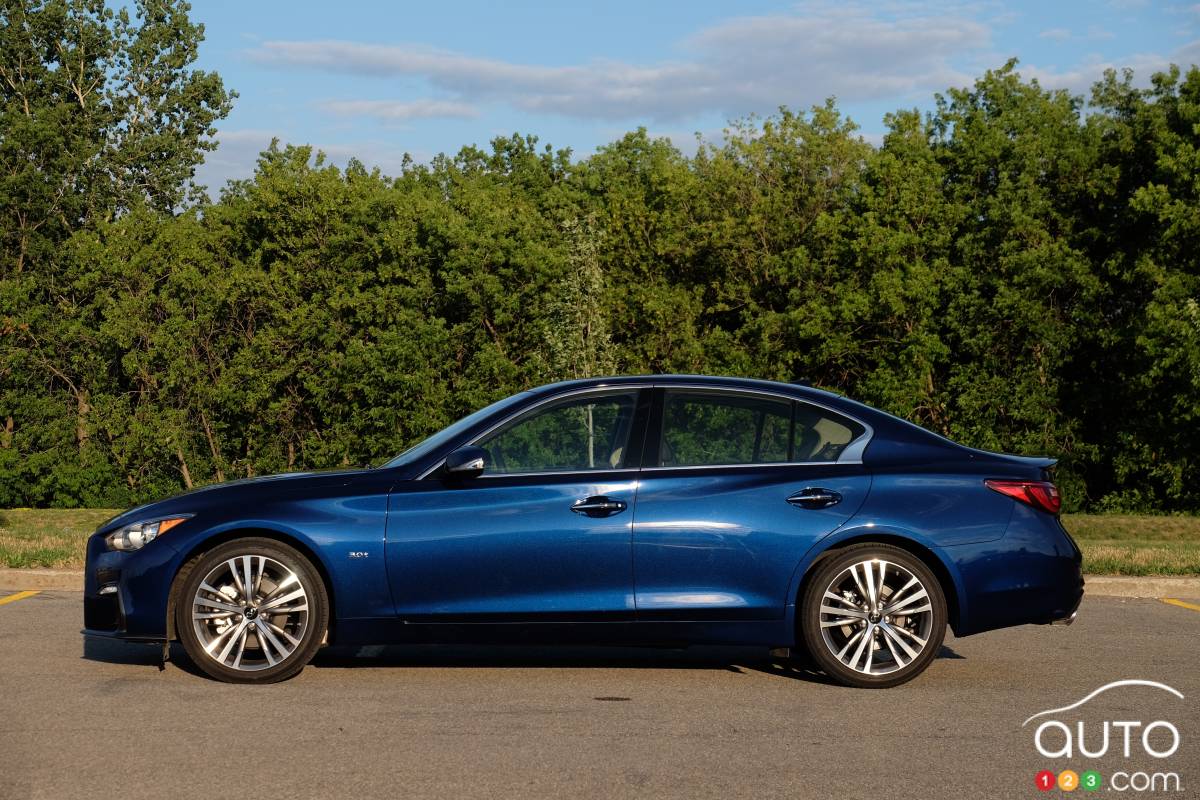 Infiniti Q50 2020, profil