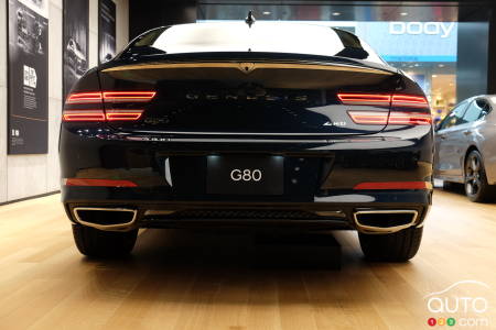 2021 Genesis G80, rear