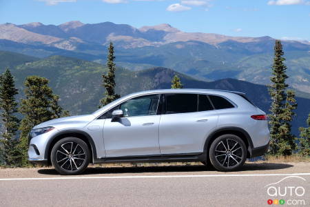 The Mercedes-Benz EQS SUV