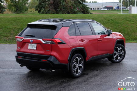 2021 Toyota RAV4 Prime, three-quarters rear