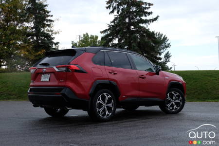 Toyota RAV4 Prime, three-quarters rear