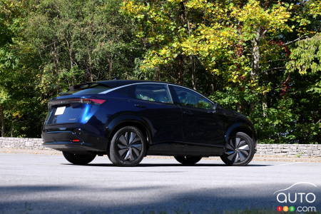 2023 Nissan Ariya, three-quarters rear