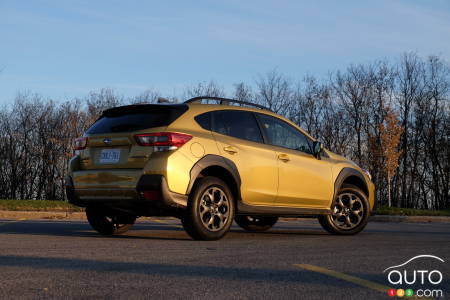 2021 Subaru Crosstrek Outdoor, three-quarters rear