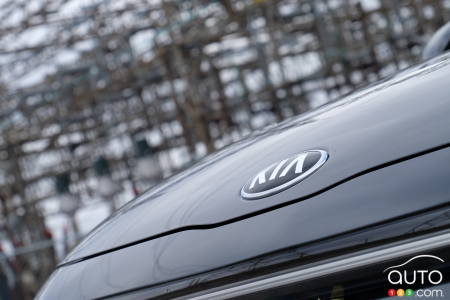 Logo Kia, sur le Kia Soul 2021